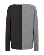 Mille Tröja Dam Medium Grey Melange W Charcoal Melange Freequent