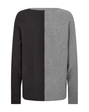Mille Tröja Dam Medium Grey Melange W Charcoal Melange Freequent