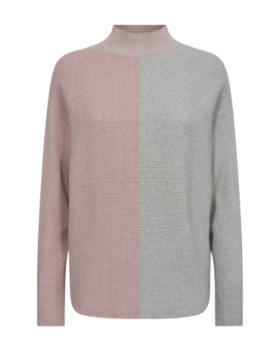 Mille Sweater Women Pale Mauve Melange With Light Grey Melange Freequent