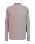 Mille Sweater Women Pale Mauve Melange With Light Grey Melange Freequent