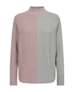Mille Sweater Women Pale Mauve Melange With Light Grey Melange Freequent