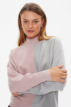 Mille Sweater Women Pale Mauve Melange With Light Grey Melange Freequent