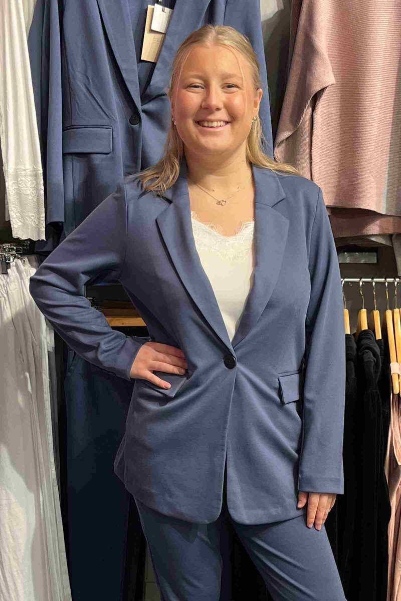 Nanni Fashion Blazer Women Vintage Indigo Freequent