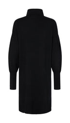 Faula Stickad Klänning Dam Black - Freequent