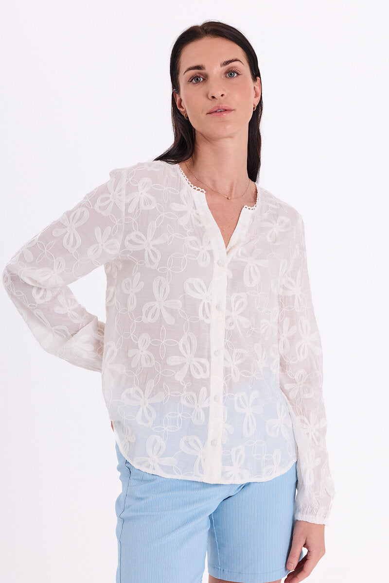 Randy Blouse Women's Star Off-White - Freequent
