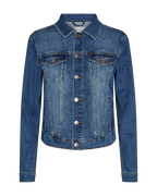 Rock Jeansjacka Dam Medium Blue Denim Freequent