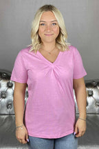 Sabina Twist Topp Dam Rosa - Freequent
