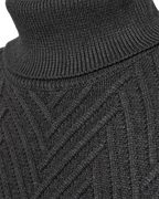 Saturn Stickad Klänning Dam Dark Grey Mel Freequent