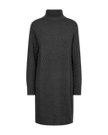 Saturn Stickad Klänning Dam Dark Grey Mel Freequent