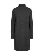 Saturn Stickad Klänning Dam Dark Grey Mel Freequent
