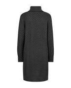 Saturn Stickad Klänning Dam Dark Grey Mel Freequent