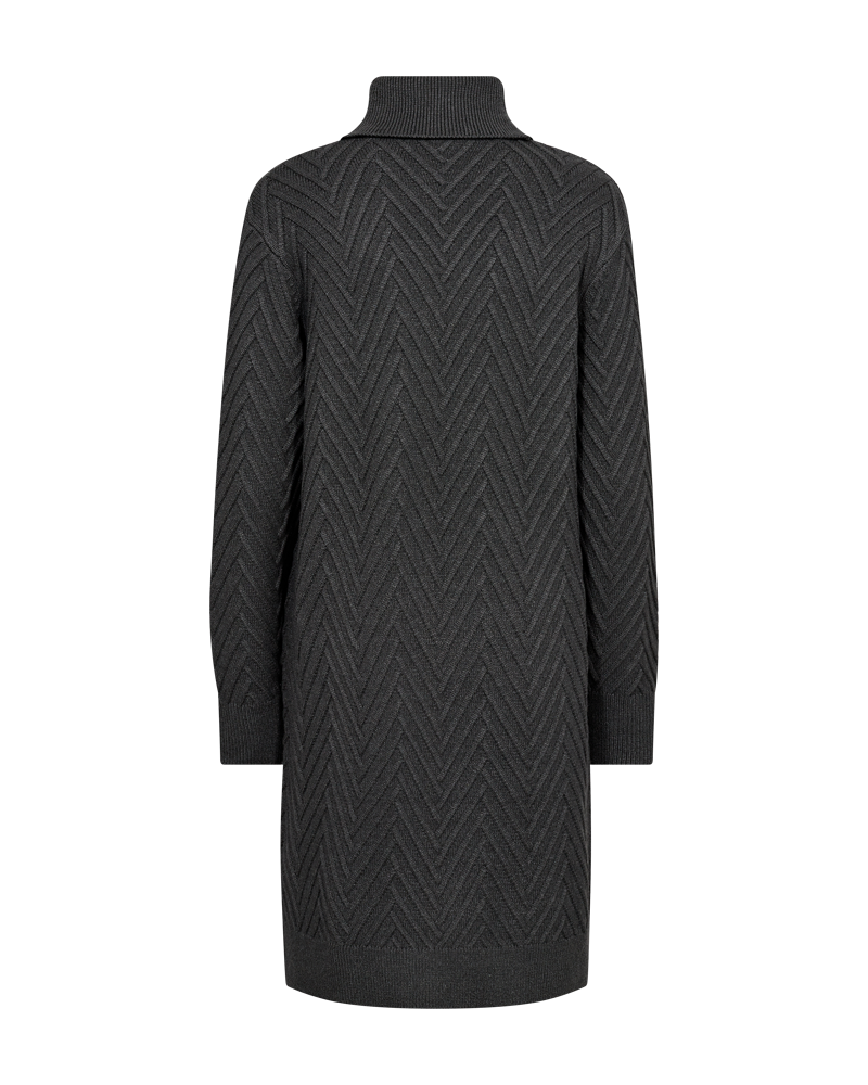 Saturn Stickad Klänning Dam Dark Grey Mel Freequent