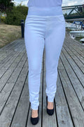 Shantal Ankle Trousers High Waist Women Brilliant White Freequent