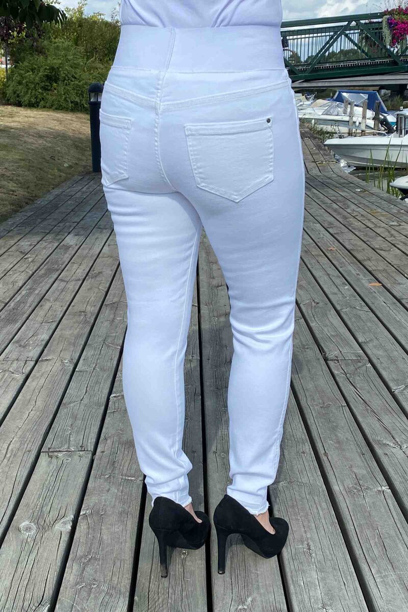 Shantal Ankelbyxa Hög Midja Dam Brilliant White Freequent