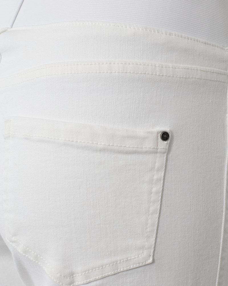 Shantal Ankle Trousers High Waist Women Brilliant White Freequent
