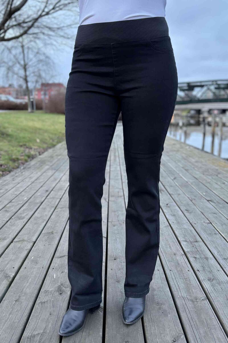 Shantal Bootcut Längd 34 Denim Dam Black Denim Freequent