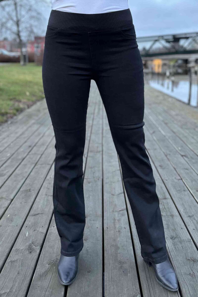 Shantal Bootcut Längd 34 Denim Dam Black Denim Freequent
