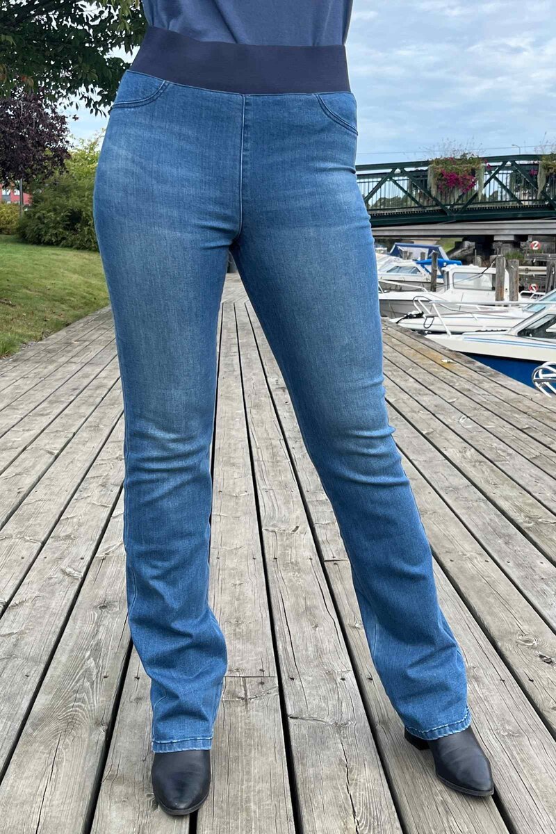 Shantal Bootcut Längd 34 Denim Dam Medium Blue Freequent
