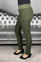 Shantal PA Power Byxa Hög Midja Dam Olive Night - Freequent