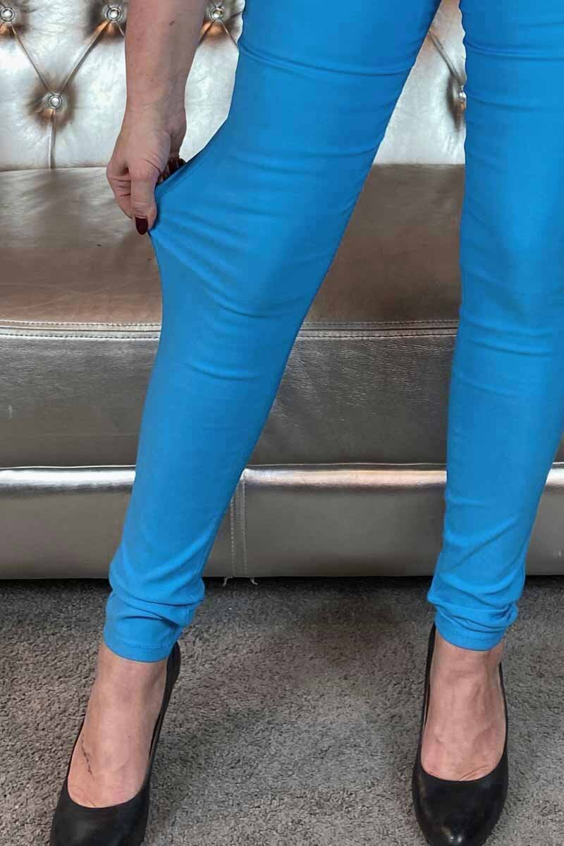 Shantal Power Byxa Hög Midja French Blue Dam Freequent