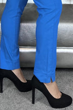 Solvej Ankle-Length Trousers French Blue Women Freequent