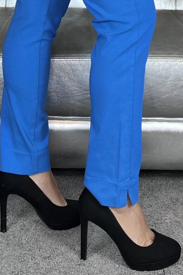 Solvej Ankle-Length Trousers French Blue Women Freequent