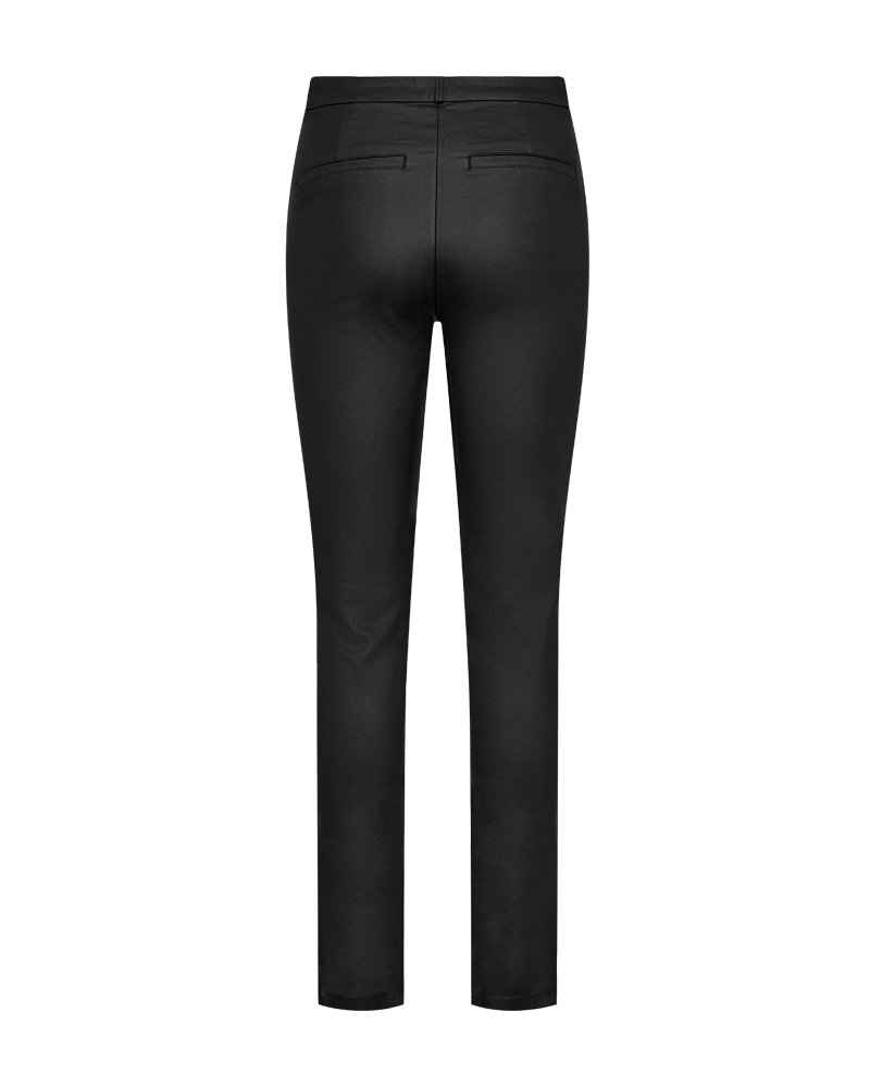 Solveig Trousers Faux Leather Women Black Freequent