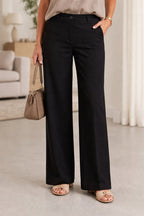 Solveig Wide Trousers Women Black Freequent