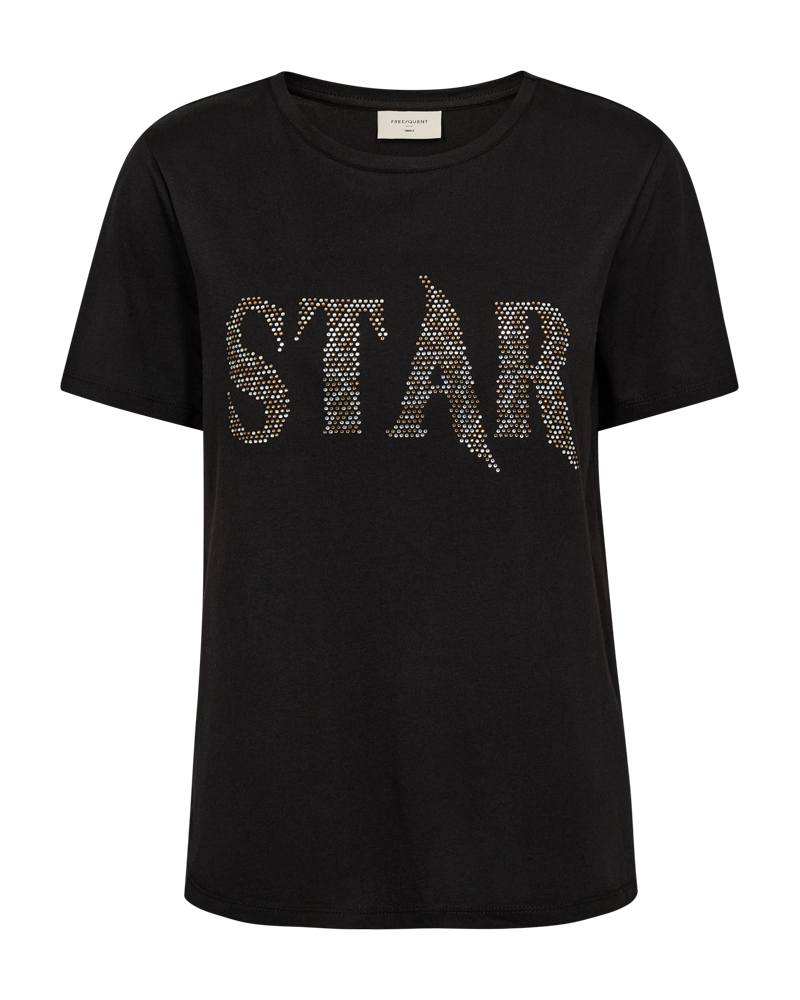 Star T-shirt Dam Black Freequent