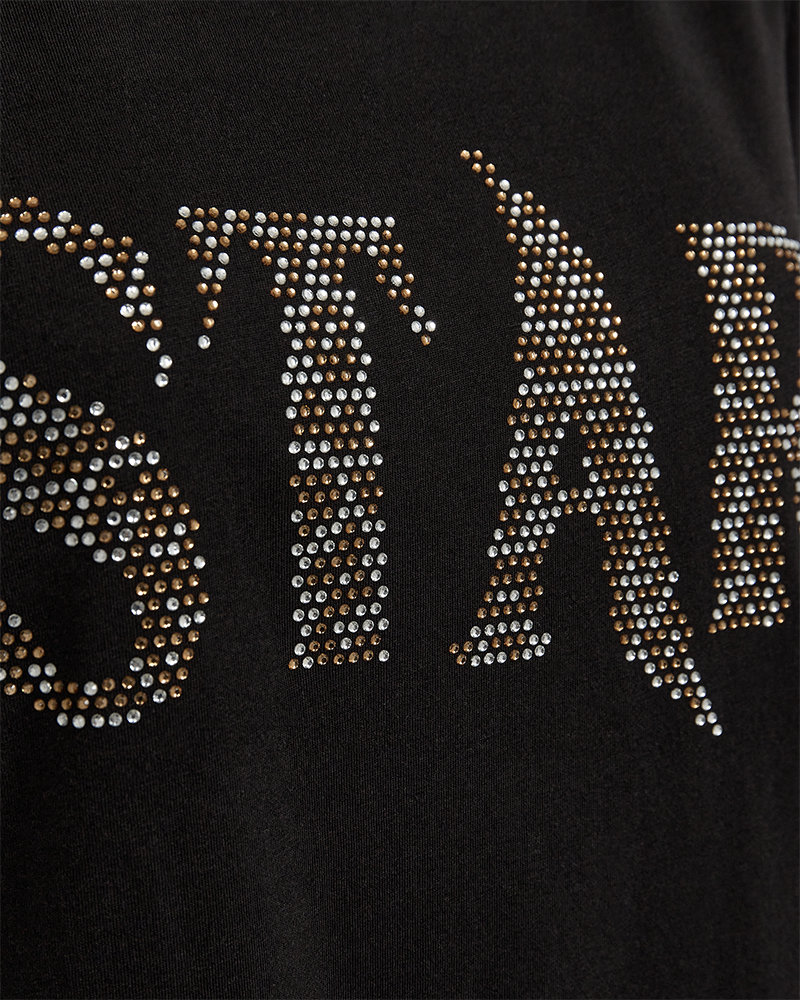 Star T-shirt Dam Black Freequent