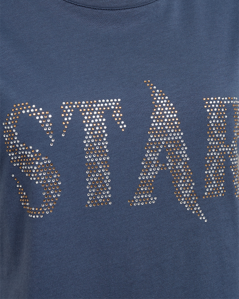 Star T-shirt Dam Vintage Indigo Freequent