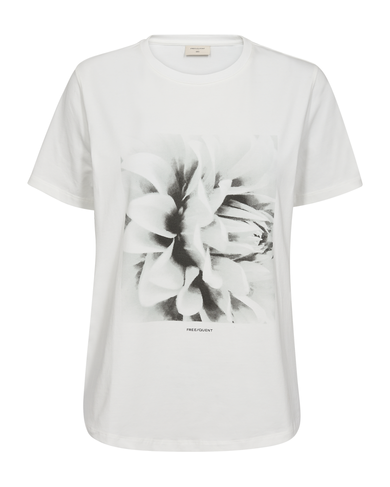 Sure T-shirt Dam Bright White W Black Freequent