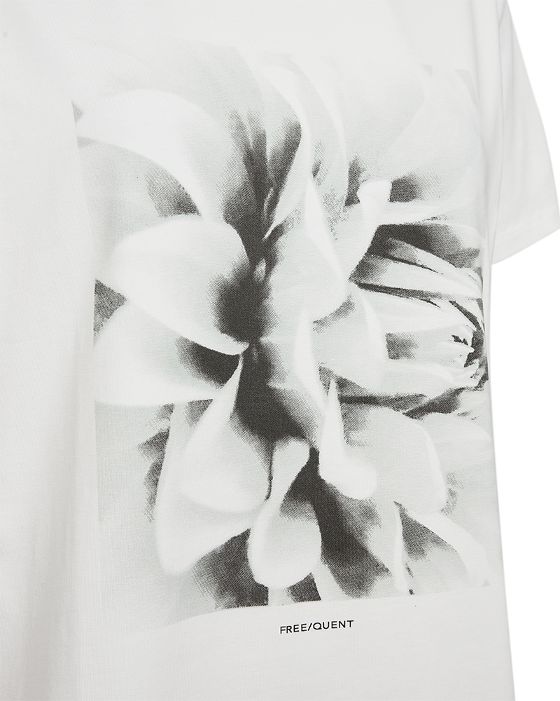 Sure T-shirt Dam Bright White W Black Freequent