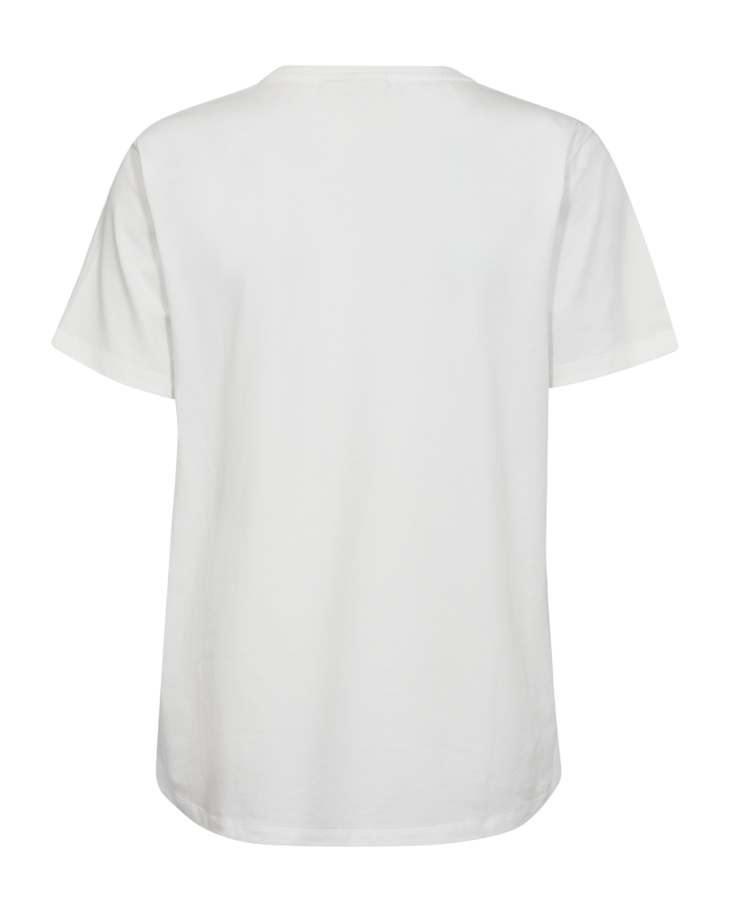 Sure T-shirt Dam Bright White W Black Freequent