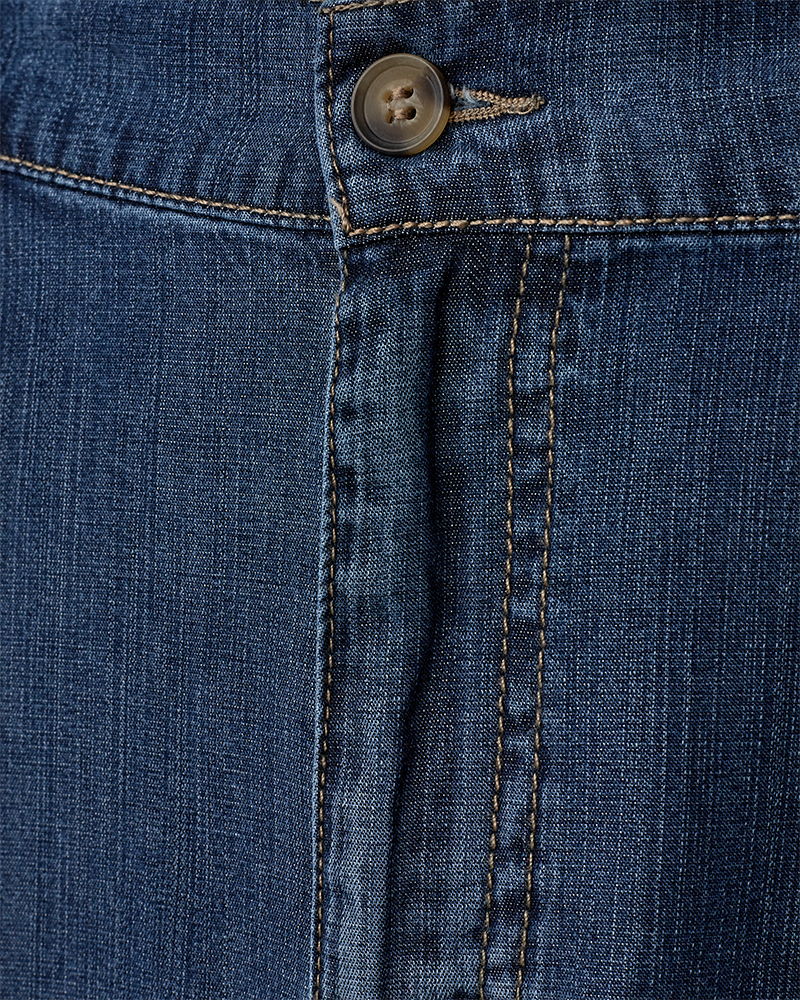 Wilke Kjol Dam Medium Blue Denim Freequent