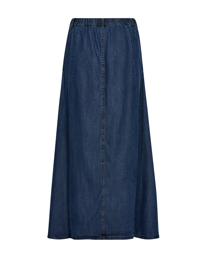 Wilke Kjol Dam Medium Blue Denim Freequent