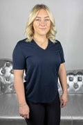 Fitted Short Sleeve Blouse Ladies Salute Freequent