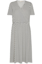 Yrsa Dress Women Cloud Dancer W Black Freequent