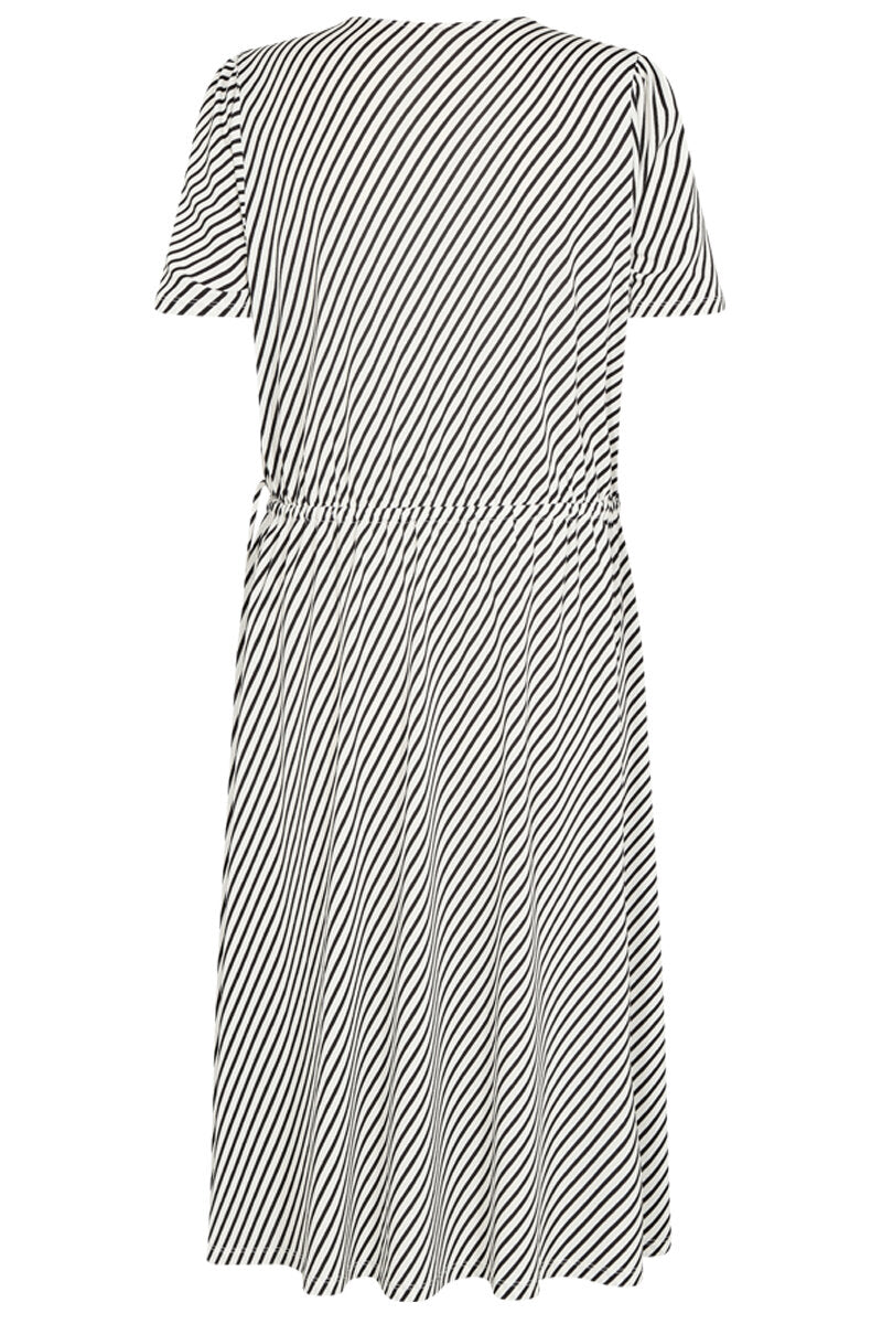Yrsa Dress Women Cloud Dancer W Black Freequent
