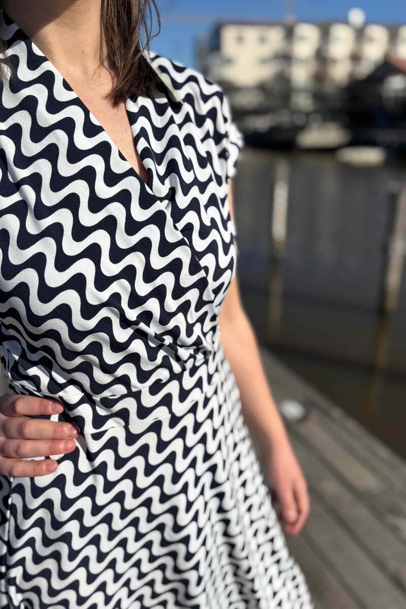 Yrsa Dress Women Star Off-White W Navy Blazer Freequent