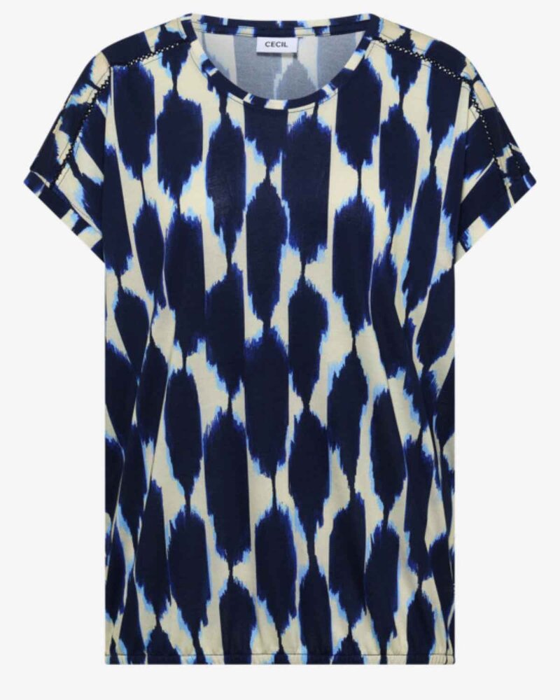 Genevieve T-shirt Ladies Urban Dark Blue | Smilebutiken - Cecil
