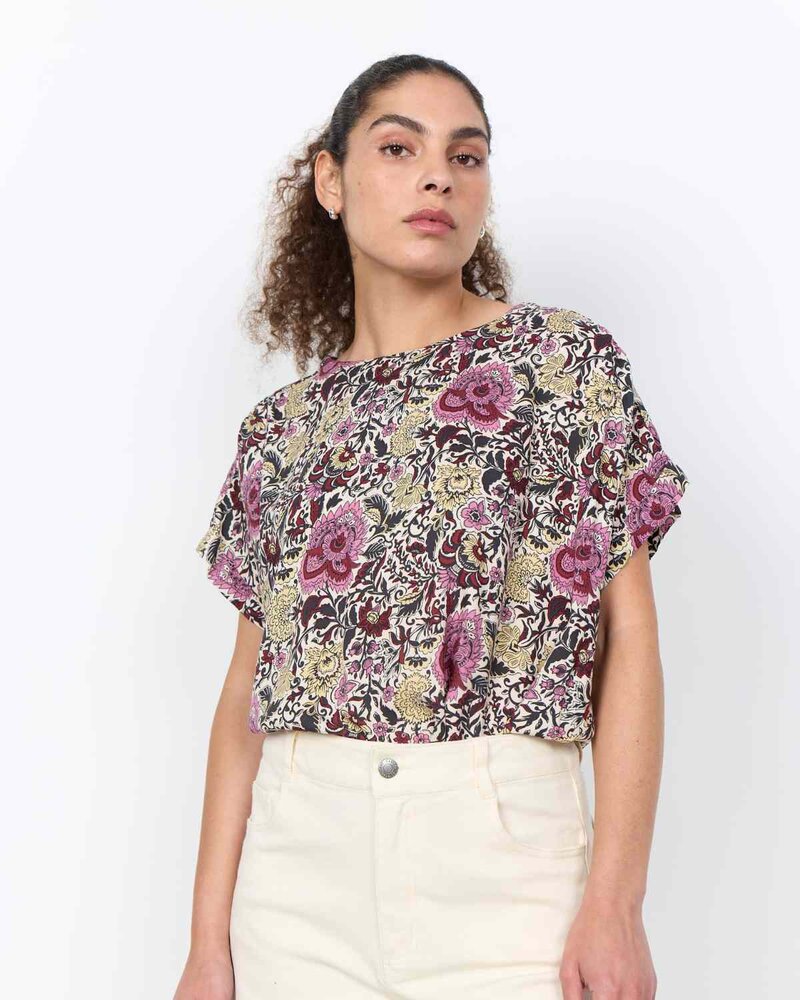 Genia 1 Top Women Mauve Orchid Combi | Smilebutiken - Soyaconcept