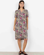 Genia 3 Long Tunic Women Mauve Orchid Combi | Smilebutiken - Soyaconcept