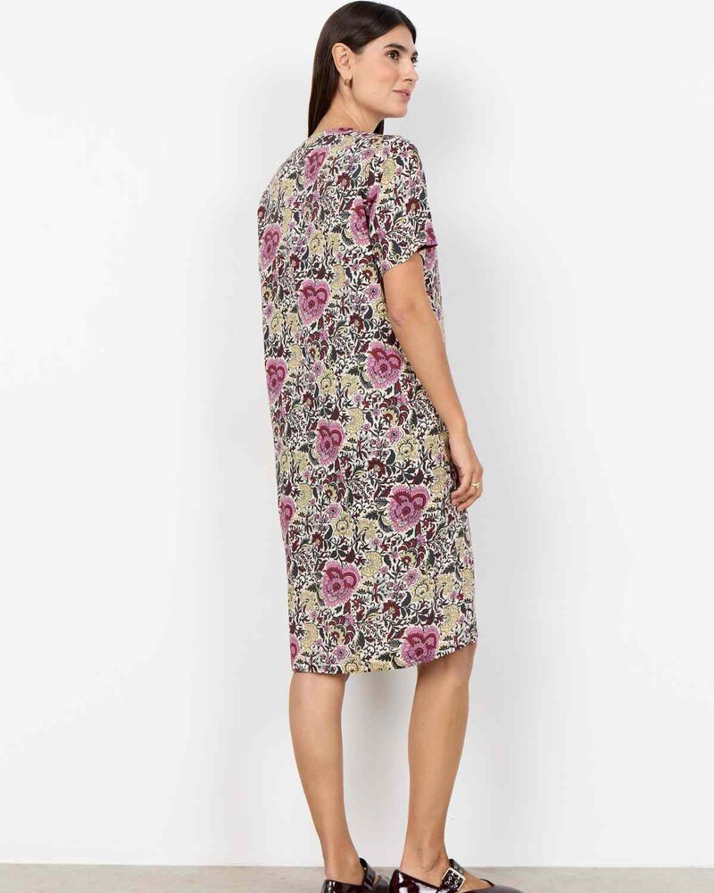 Genia 3 Long Tunic Women Mauve Orchid Combi | Smilebutiken - Soyaconcept