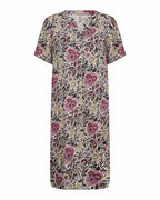 Genia 3 Long Tunic Women Mauve Orchid Combi | Smilebutiken - Soyaconcept