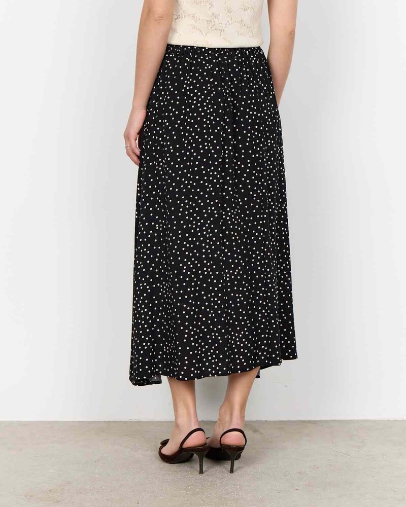 Gilda 3 Prickig Midikjol Dam Black Combi | Smilebutiken - Soyaconcept