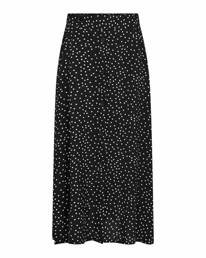 Gilda 3 Prickig Midikjol Dam Black Combi | Smilebutiken - Soyaconcept
