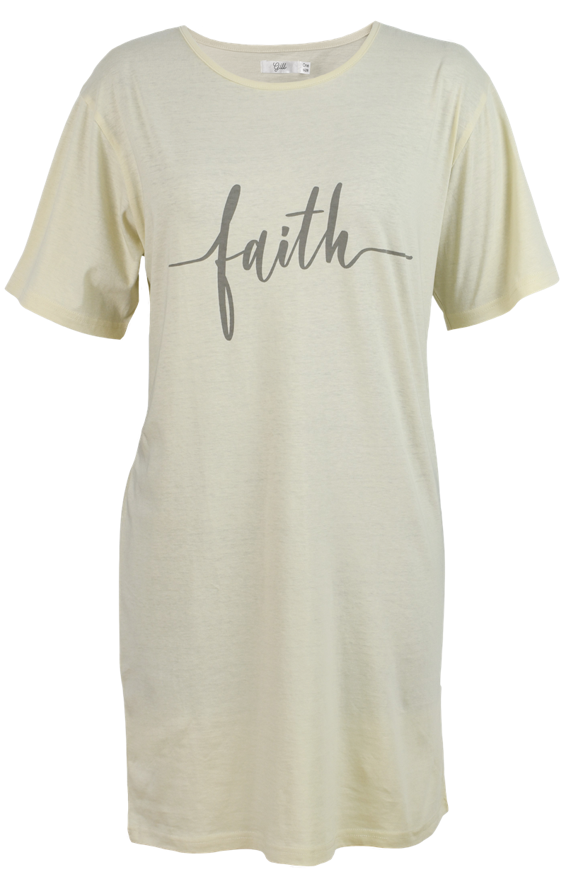 Gill Big Tee Faith Nattlinne Dam Beige Wänerstedt