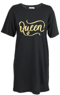 Gill Big Tee Queen Nattlinne Dam Black Wänerstedt