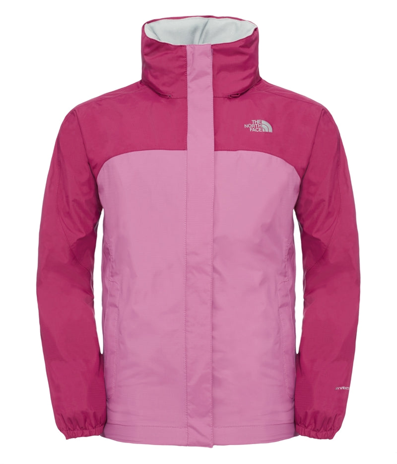 Girls Resolve Reflective Roxbury Pink Skaljacka Barn The North Face
